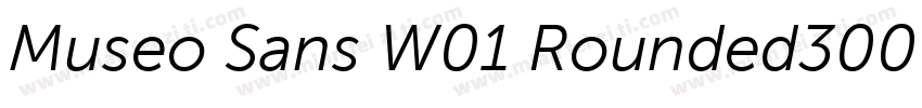 Museo Sans W01 Rounded300 Regular字体转换
